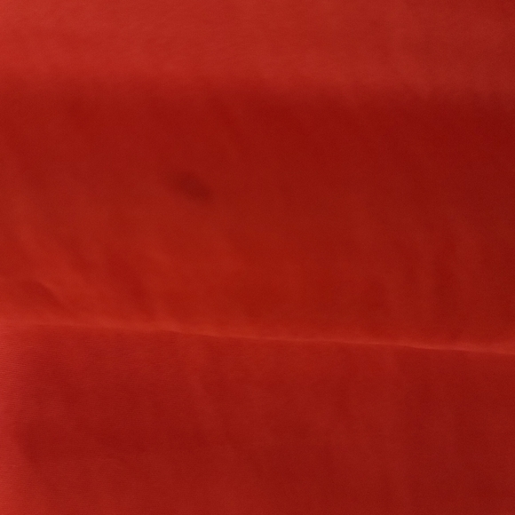 Vince Camuto Blouse Shoulder drop w/tiny strings.Size L Color Orange/Silk - Picture 2 of 5